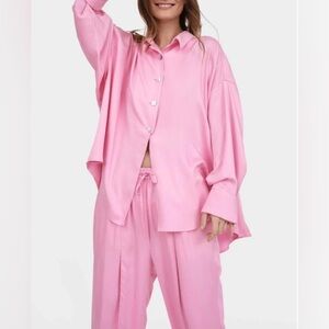 Sleeper Size-less Viscose Pajama Set - Pink